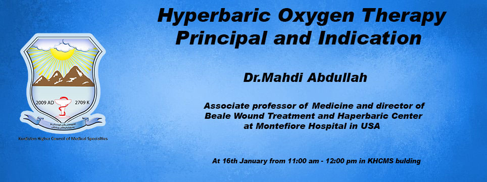 Hyperbaric Oxygen Therapy Principal and Indication