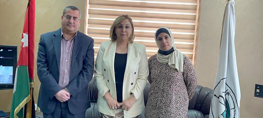 The president of Kurdistan baord professor Dr. Ariana Khalis Jawad meet with the Secretary-General of the Jordanian Medical Council